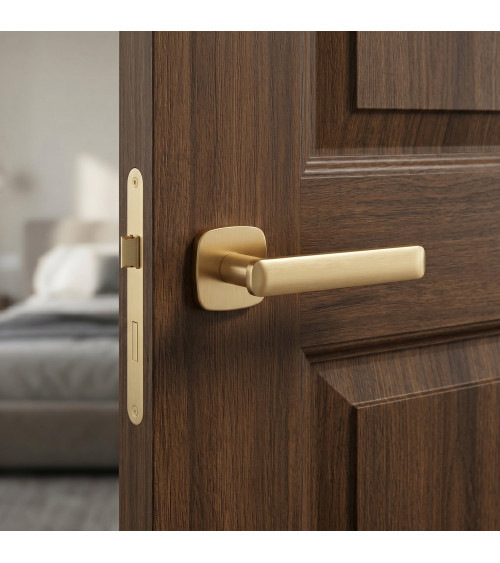Poignée de porte or satiné FORMA poignée design