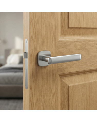 Poignée de porte moderne en zamak FORMA carrée arrondie