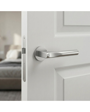 Poignée de porte chrome satiné TACTUS