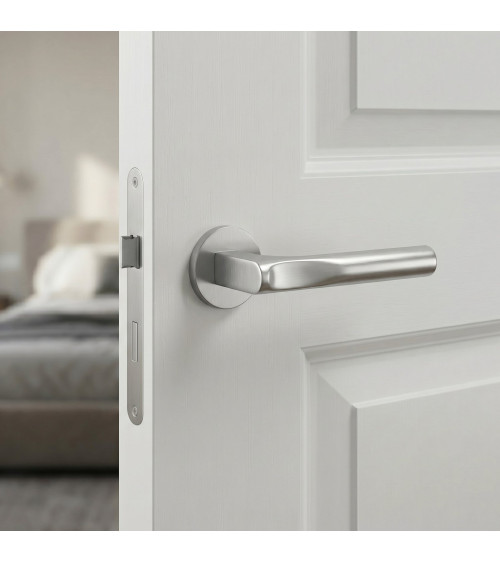 Poignée de porte design moderne en zamak TACTUS ronde poignée design
