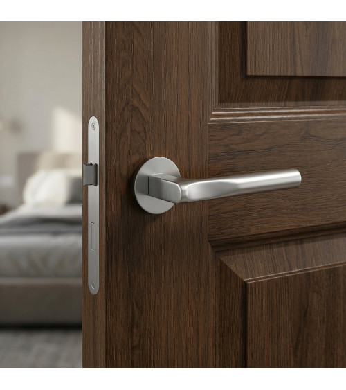 Poignée de porte design moderne en zamak TACTUS ronde poignée design