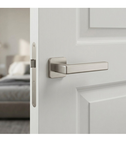 Poignée de porte nickel satiné TILIA poignée design
