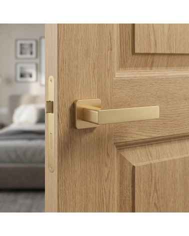 Poignée de porte épurée ERICA carrée arrondie
