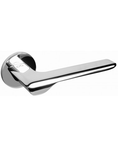 Poignée de porte chrome poli LIGNE poignée design