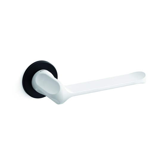 Poignée de porte bicolore noire-blanche Mandelli MM80 poignée design