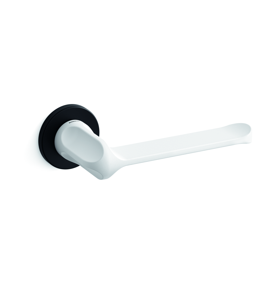 Poignée de porte bicolore noire-blanche Mandelli MM80 poignée design