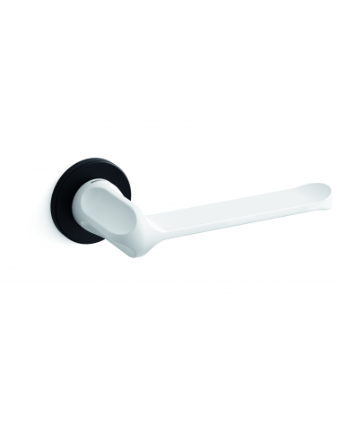 Poignée de porte bicolore noire-blanche Mandelli MM80 poignée design