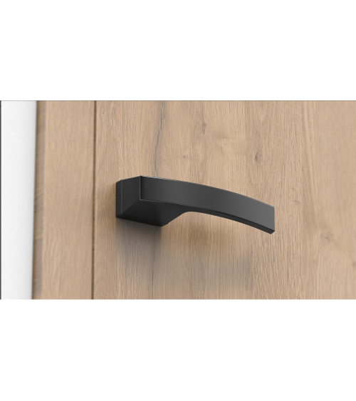 Poignée de porte noire Arc poignée design