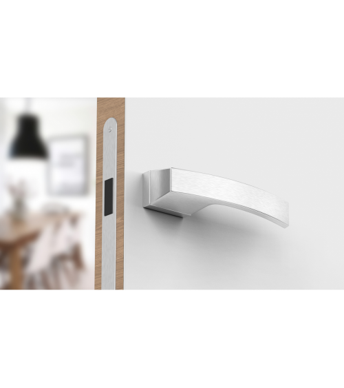Poignée de porte chrome satiné Arc poignée design