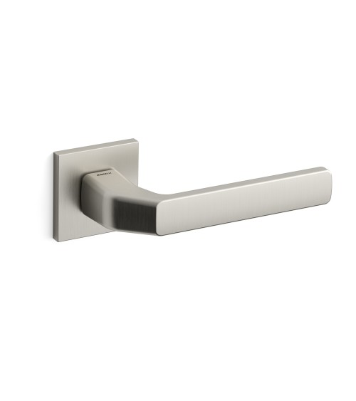 Poignée de porte nickel satiné Mandelli Fenix quincaillerie design