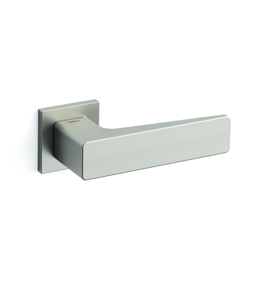 Poignée de porte nickel satiné Mandelli Virgo poignée design
