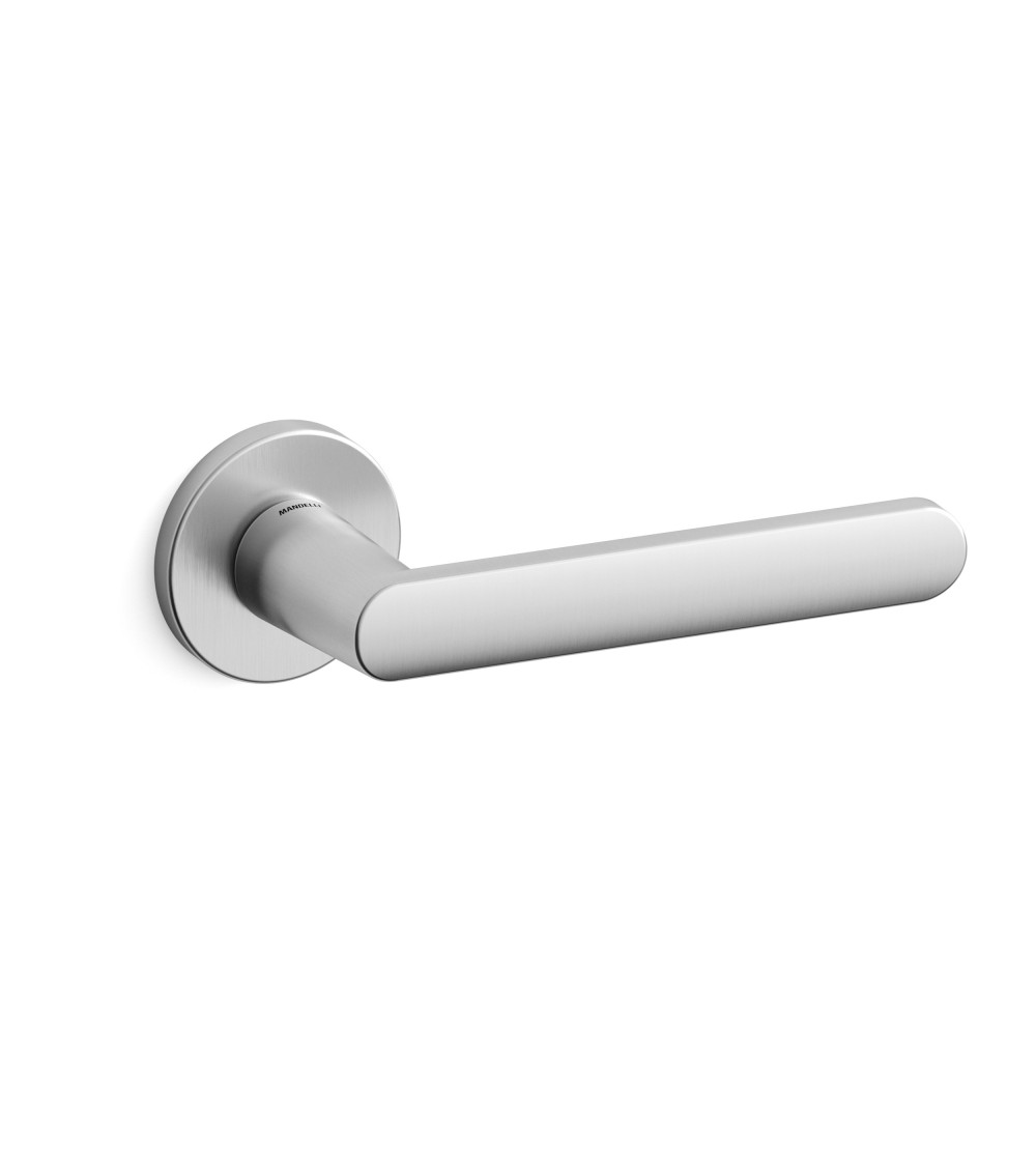 Poignée de porte chrome satiné Mandelli Zante poignée design