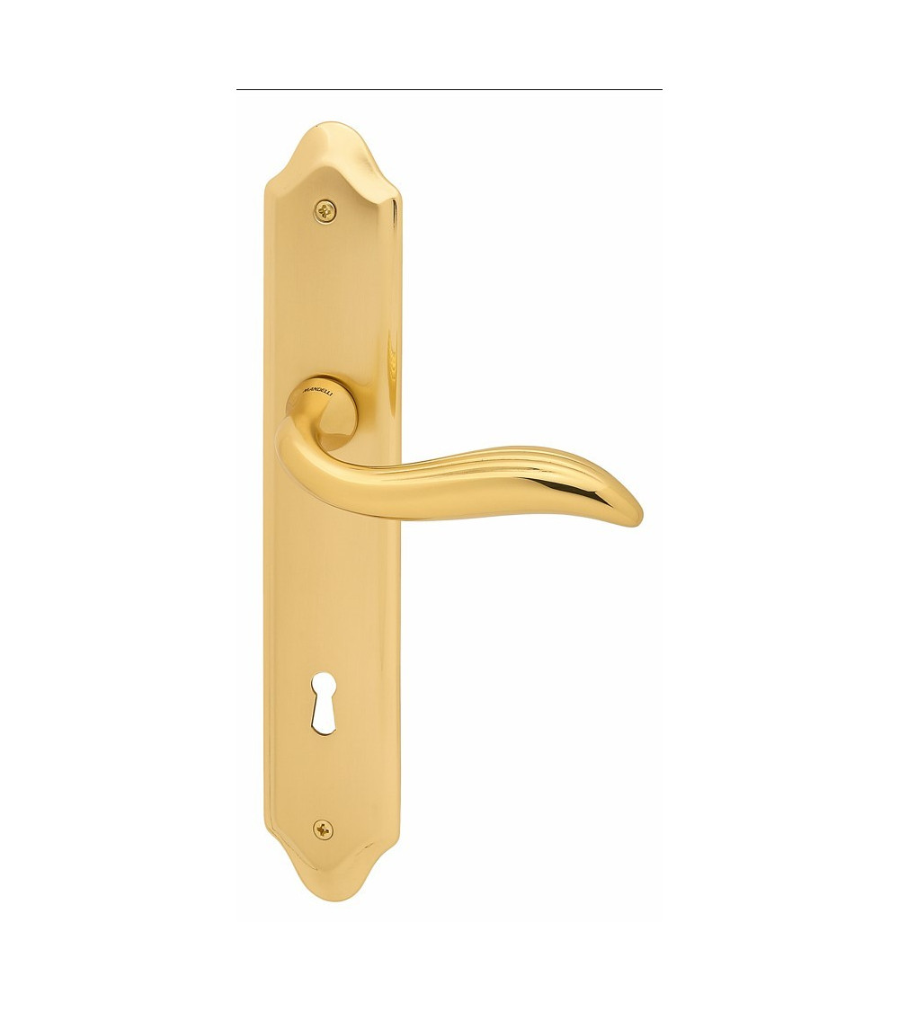 Poignée de porte sur plaque longitudinale Mandelli Plisse poignée design