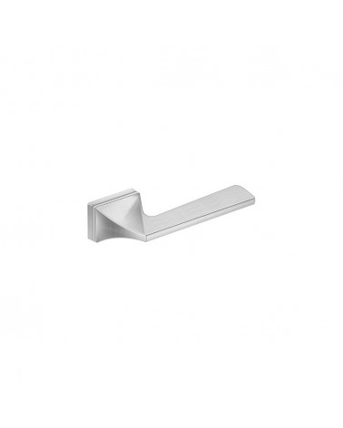 Poignée de porte chrome satiné Impera poignée design vue de haut