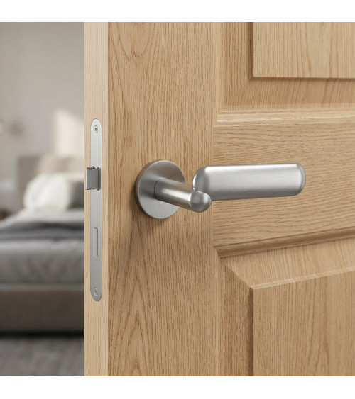 Poignée de porte chrome satiné KELEDRES poignée design