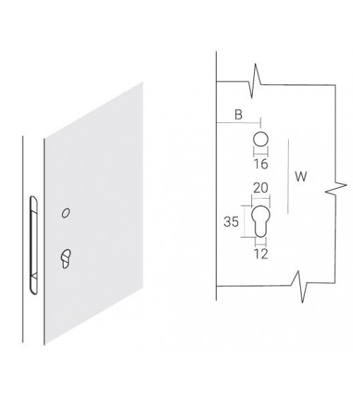 Poignée de porte VERUM Wind, design haut de gamme -  poignée design