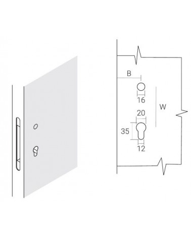 Poignée de porte VERUM Wind, design haut de gamme -  poignée design