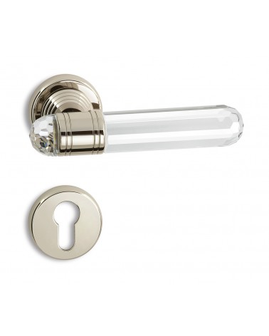 Poignée de porte moderne Timeless Diamante en laiton et cristal -  poignée design