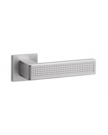 Poignée de porte Chrome satiné Ento TECA quadro -  poignée design