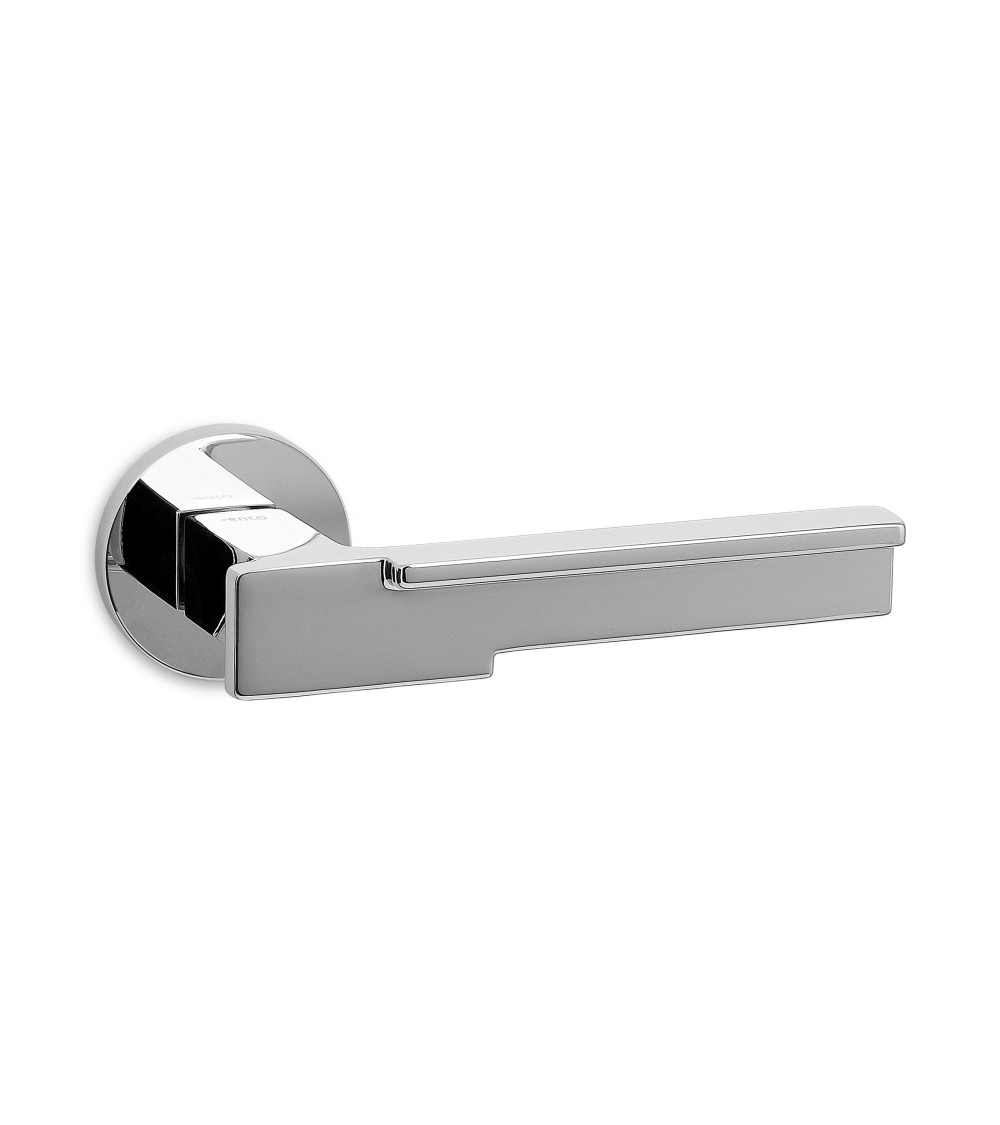 Poignée de porte chrome poli Ento Robot poignée design