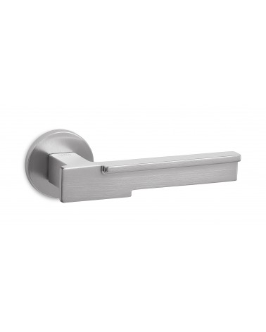 Poignée de porte chrome satiné Ento Robot poignée design