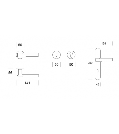 Poignée de porte moderne Ento Robot poignée design