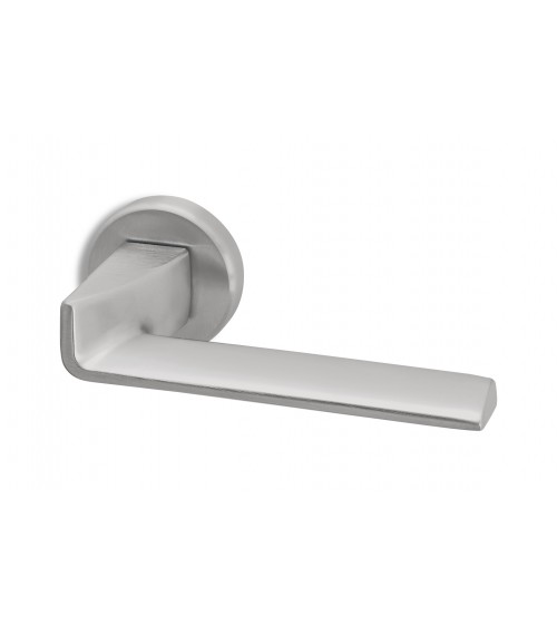 Poignée de porte chrome satiné Ento Edge poignée design
