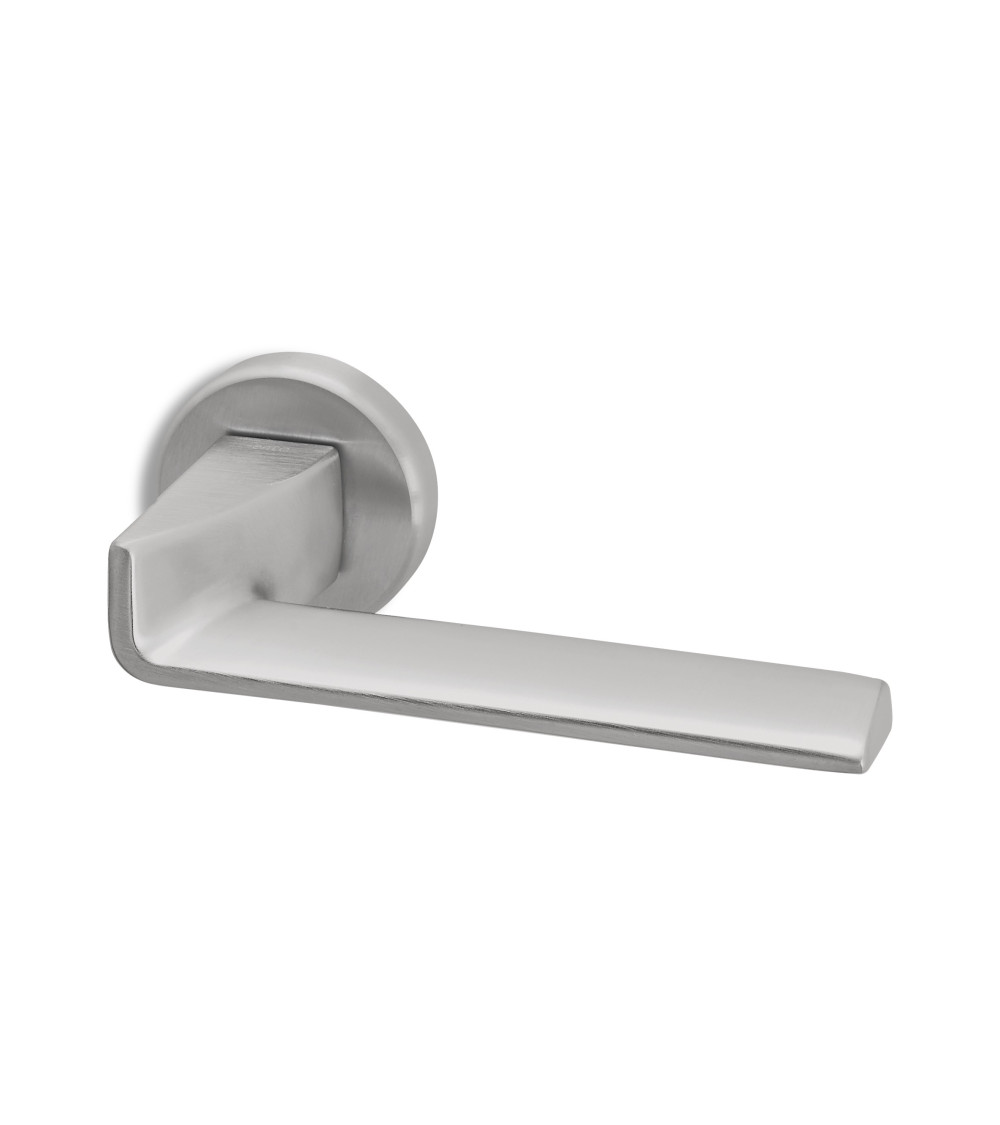 Poignée de porte chrome satiné Ento Edge poignée design