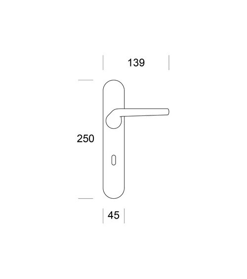 Poignée de porte Chrome poli ENTO LIFT