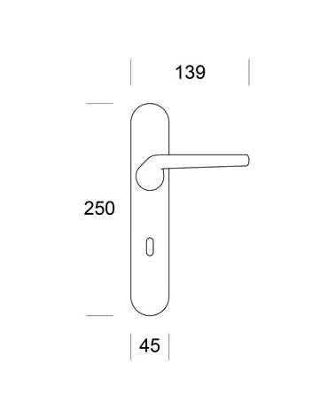 Poignée de porte Moderne ENTO LIFT en laiton -  poignée design