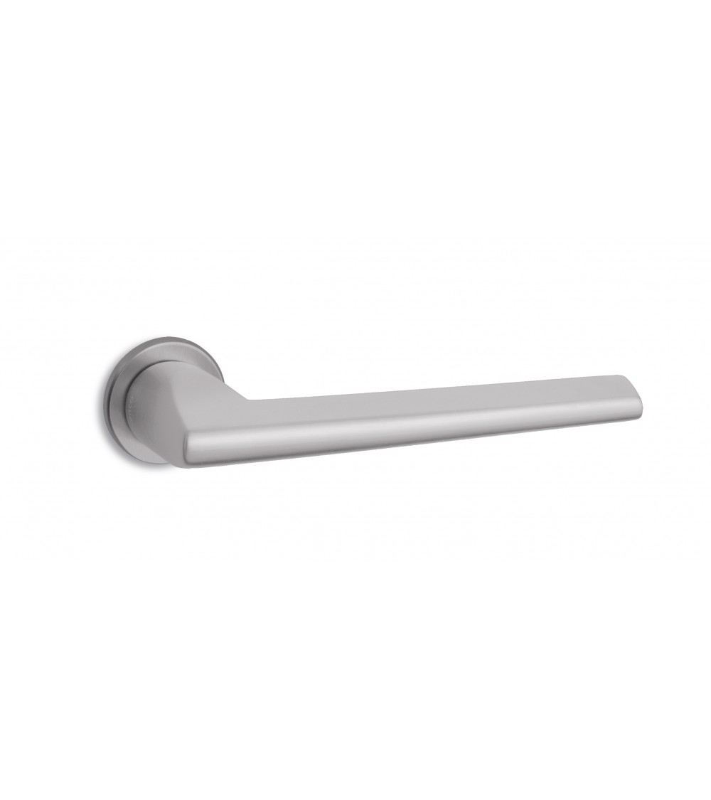 Poignée de porte chrome satiné Ento Pilot C3 quincaillerie design