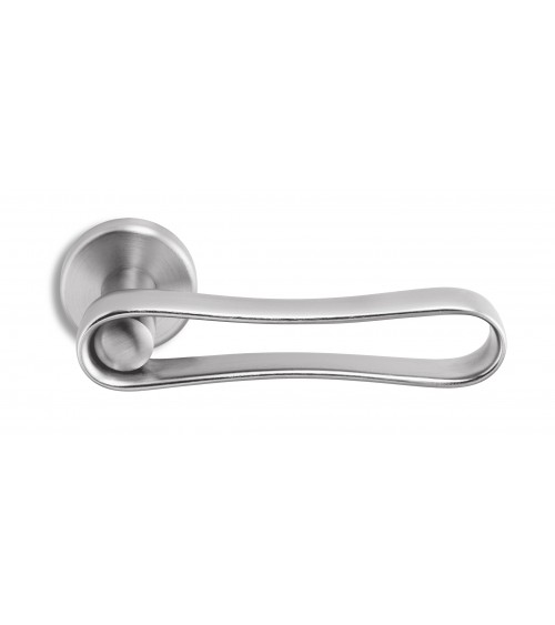Poignée de porte chrome satiné Ento Infinito poignée design