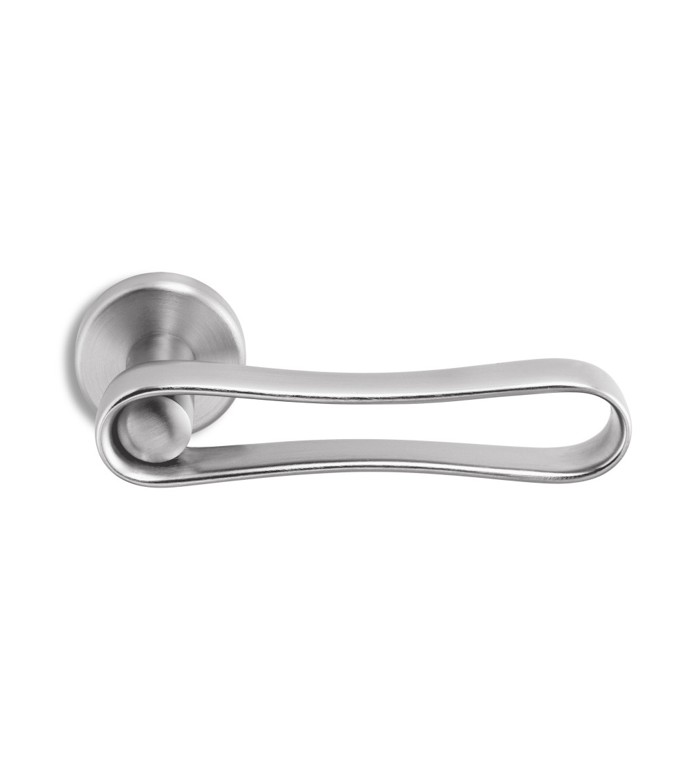 Poignée de porte chrome satiné Ento Infinito poignée design
