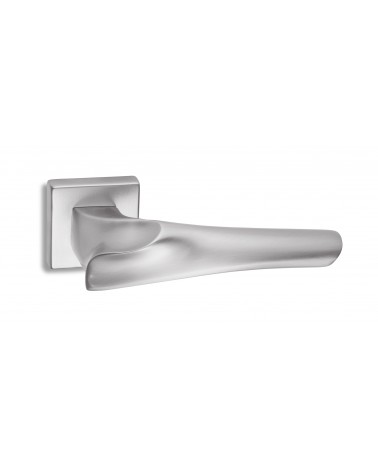 Poignée de porte chrome satiné Ento Anatomica quincaillerie design