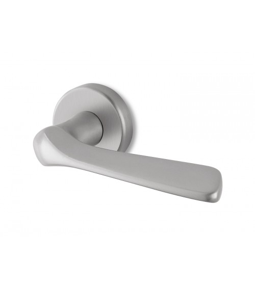 Poignée de porte chrome satiné Ento Dafne poignée design