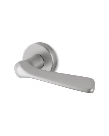Poignée de porte chrome satiné Ento Dafne poignée design