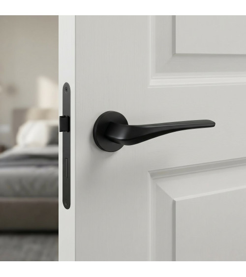 Poignée de porte noire DALIA