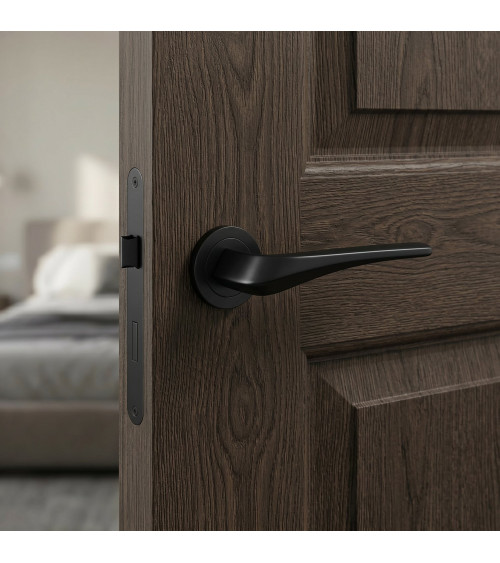 Poignée de porte noire DALIA