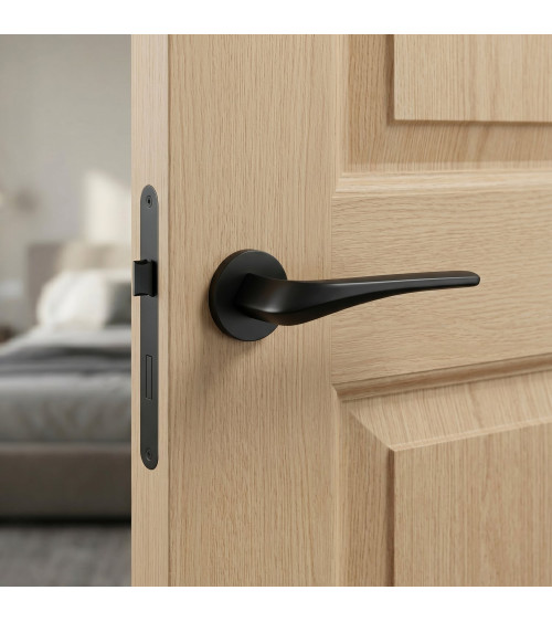 Poignée de porte noire DALIA