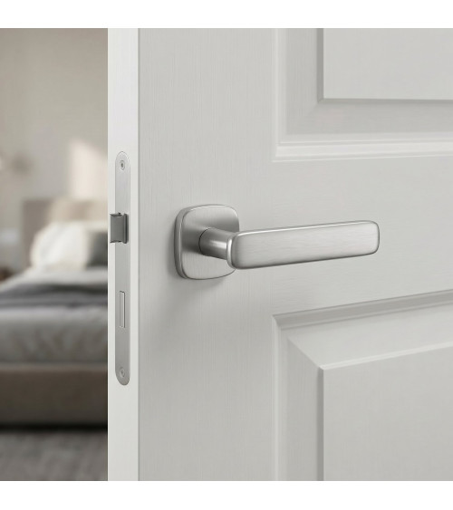 Poignée de porte chrome satiné FLOW poignée design