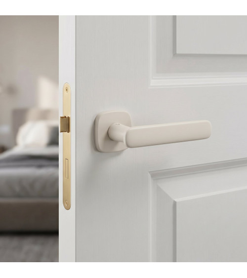 Poignée de porte ivoire mat FLOW poignée design