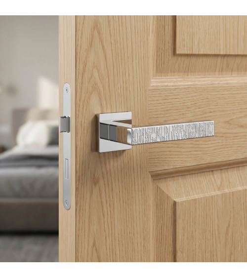Poignée de porte chrome poli AMARYLIA poignée design