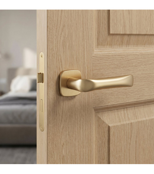 Poignée de porte or satiné FOLD poignée design