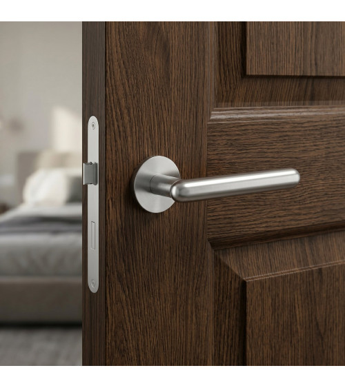 Poignée de porte chrome satiné LARKA poignée design