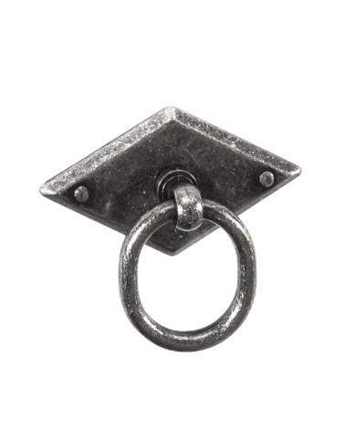 Bouton de meuble vieil argent MARS