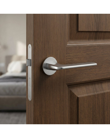 Poignée de porte chrome satiné ANDREA