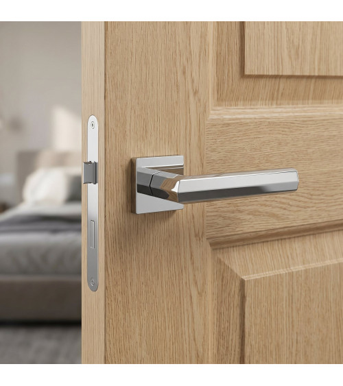 Poignée de porte chrome poli FRESIA poignée design