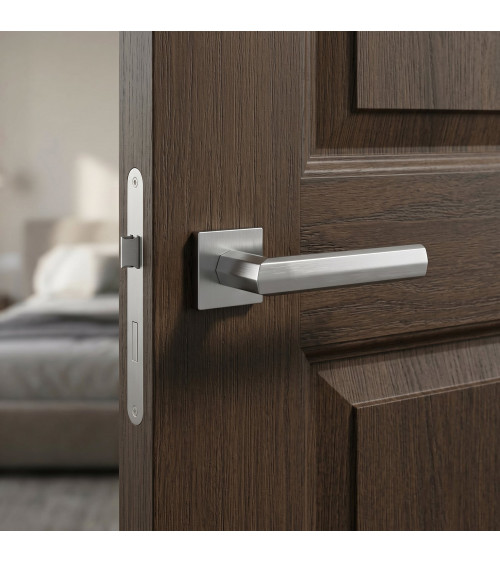 Poignée de porte chrome satiné FRESIA poignée design