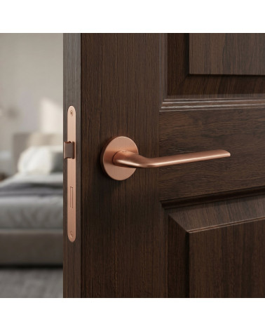 Poignée de porte finition cuivre STINGER ronde