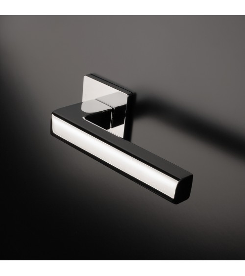 Poignée de porte chrome poli SALICE quincaillerie design